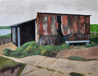 Oil painting, Dorset landscape